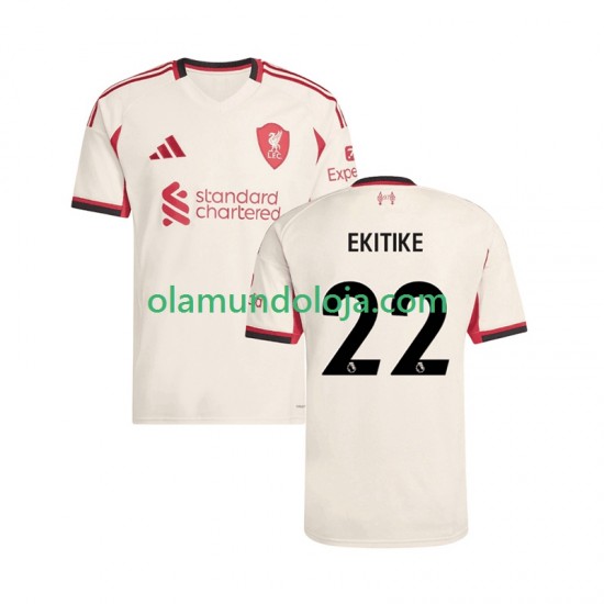 Camisola Liverpool Hugo Ekitike 22 Homem Equipamento Segundo 2025-2026 Manga Curta